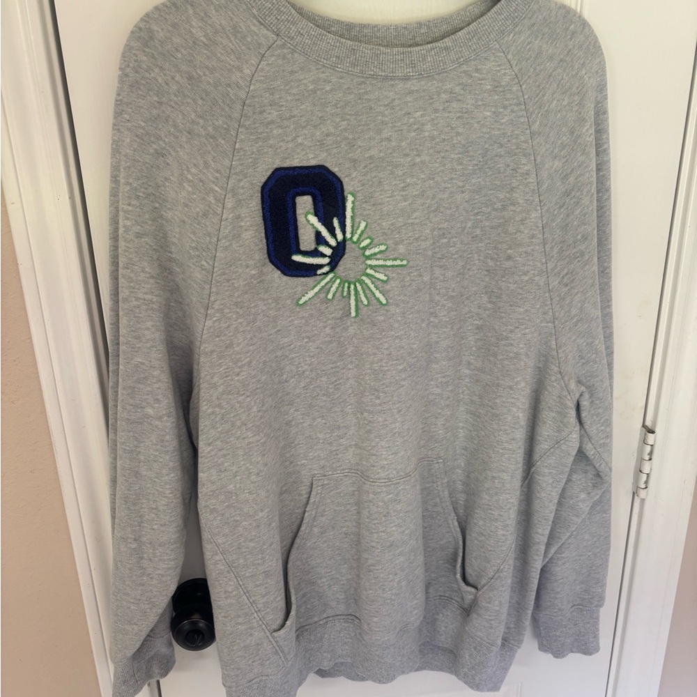 Offline By aerie Gray Crewneck Sweatshirt Women’s Small Cozy Sweater Oversized